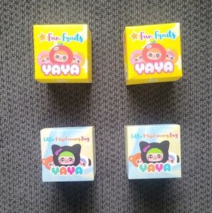 NIB! YaYa MYSTERY Blind Box Bundle of 4 ! Two Fruits & Two Little Mischievous!
